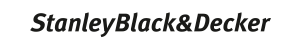 StanleyBlack&Decker logo white background and black text